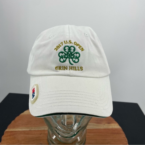 2017 US OPEN ERIN HILLS Hat USGA MEMBER Wisconsin Golf Cap Golfing Course white - Picture 1 of 5